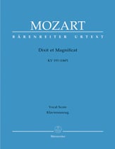 Dixit et Magnificat, K. 193 SATB Vocal Score cover